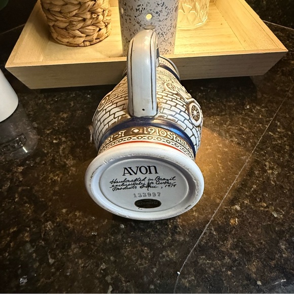 Avon Vintage Ceramic Beer Stein with Car Design. Made in Brazil - Picture 6 of 7